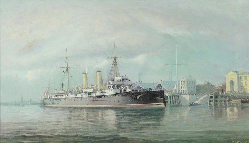 Henry J. Morgan HMS 'Fox' oil painting image